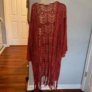 A  MNG Crochet open tunic or cover up